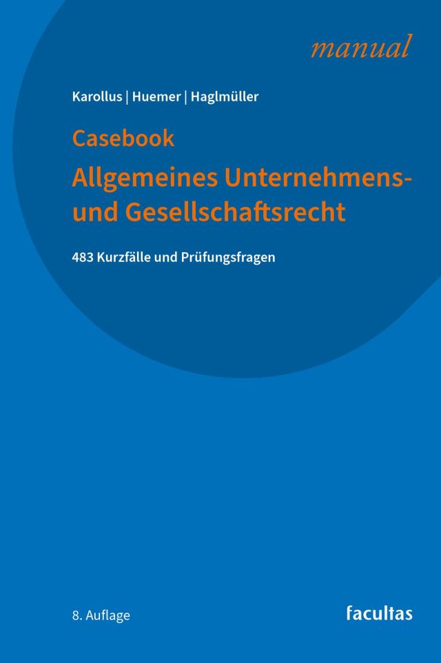 Cover des Casebook Unternehmens und Gesellschaftsrecht
